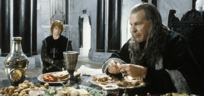 The Return of the King Denethor eating scene